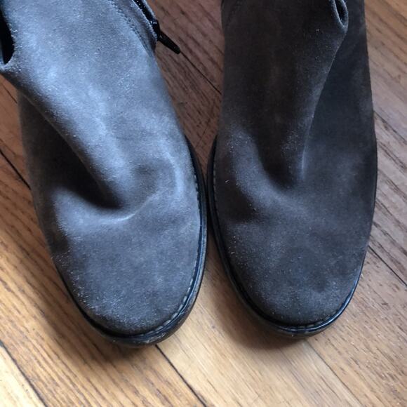 Paul Green Delgado distressed suede ankle booties PG 5 US 7.5 Gray - Picture 2 of 5